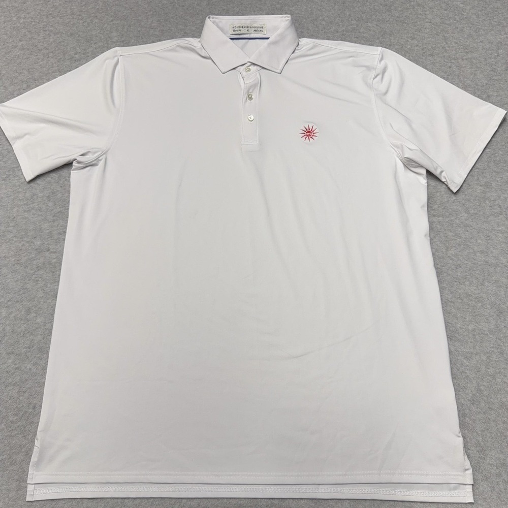 Holderness & Bourne The Anderson Polo Shirt Mens XL White Golf Performance